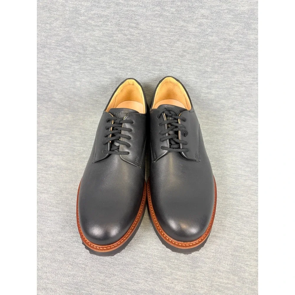 Samuel Hubbard Rainy Day Founder Oxford Mens 8.5 W Black Leather Derby Shoes